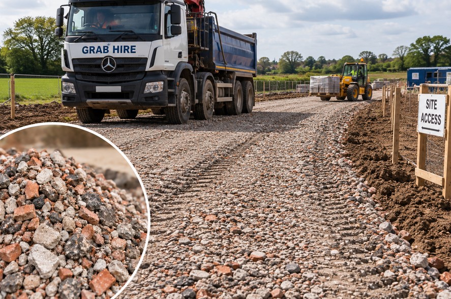 Temporary haul roads
