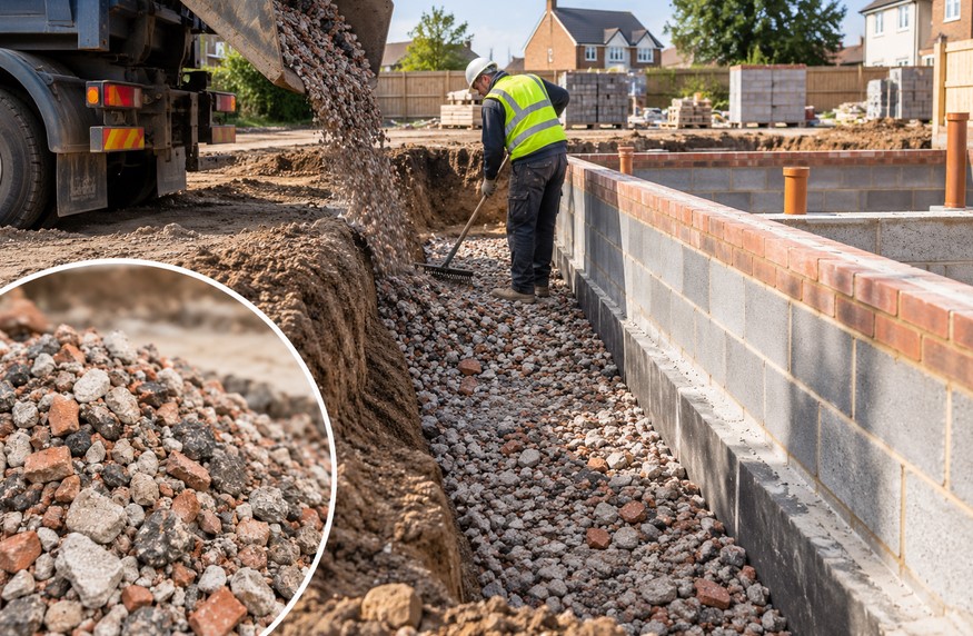 Backfill for trenches and foundations