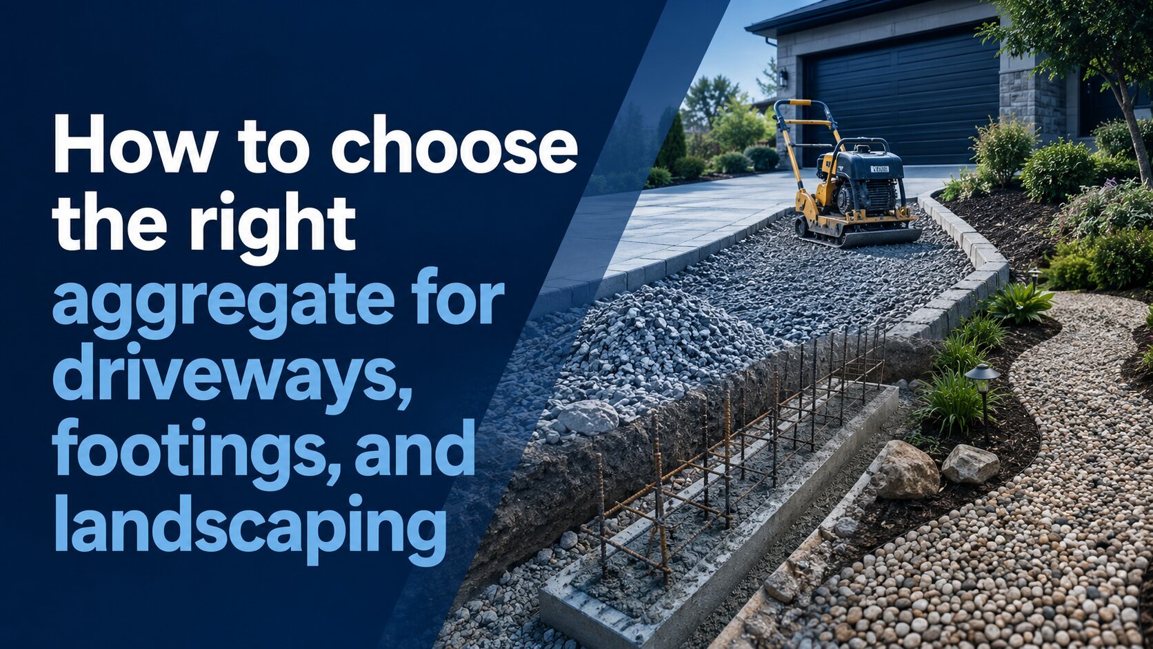 How to choose the right aggregate for driveways, footings, and landscaping
